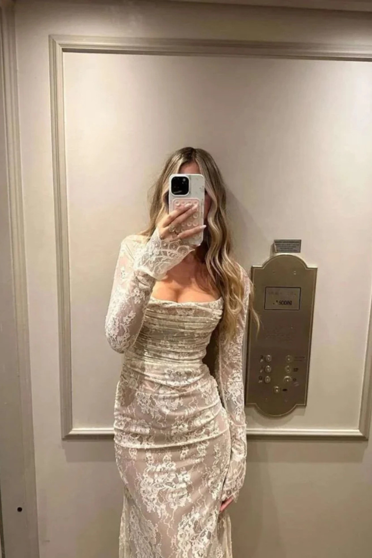 Klara™ - Spitze Maxikleid