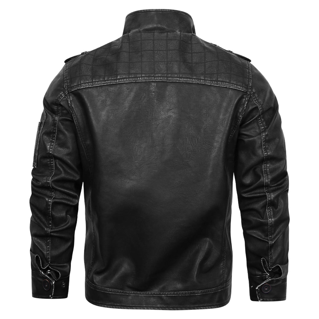 Dothan™ - Schwarz Lederjacke