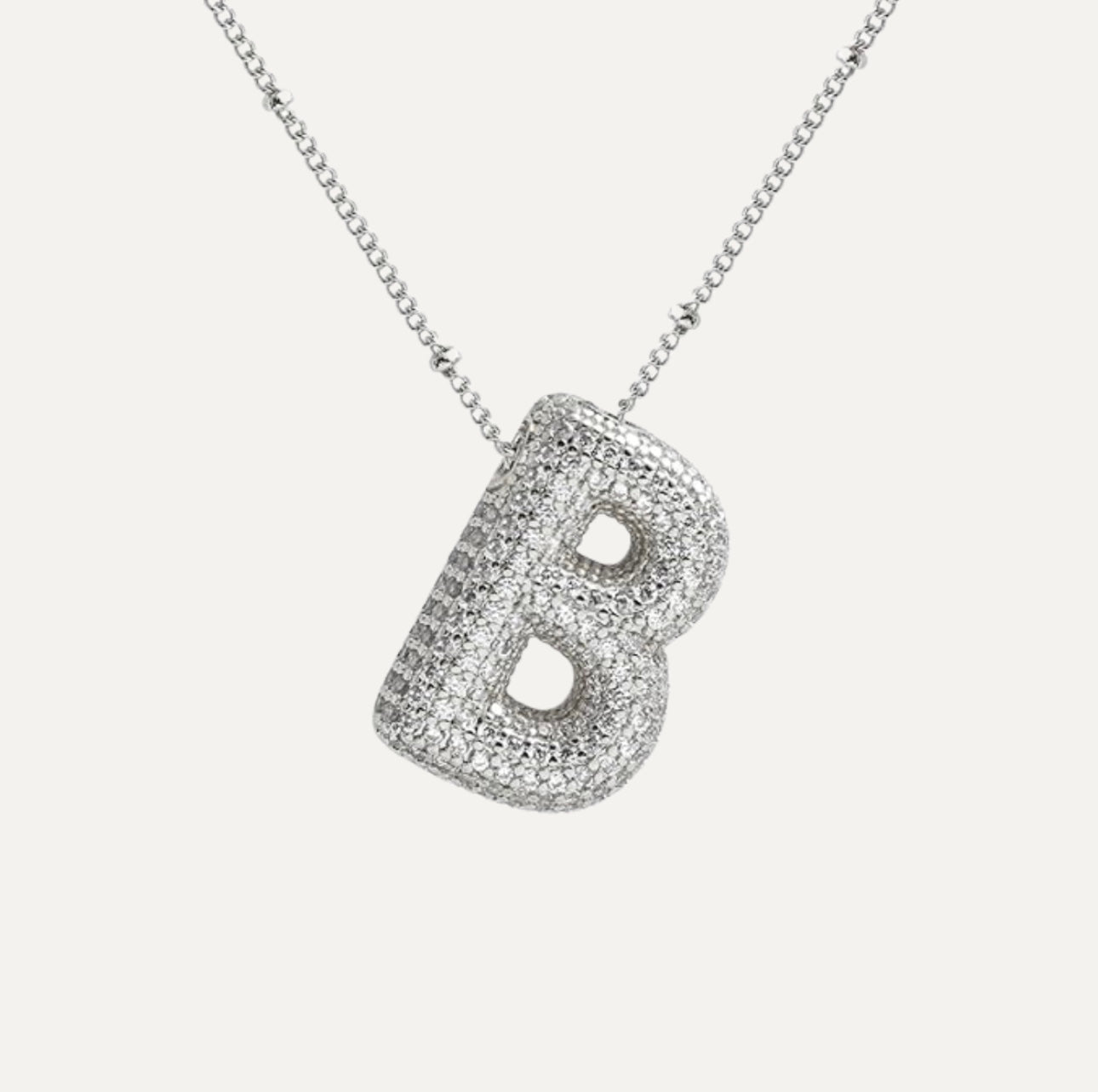 Karoline™ - Diamond Bubble Letter Halskette