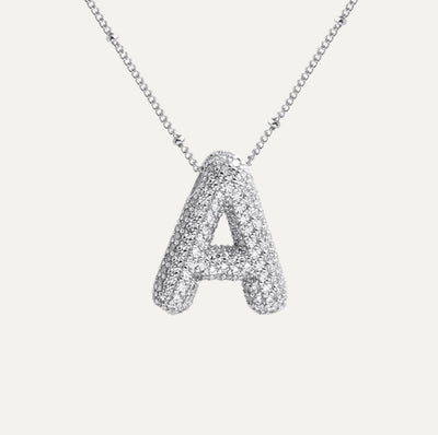Karoline™ - Diamond Bubble Letter Halskette