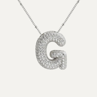 Karoline™ - Diamond Bubble Letter Halskette