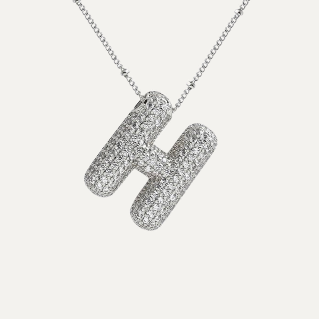 Karoline™ - Diamond Bubble Letter Halskette