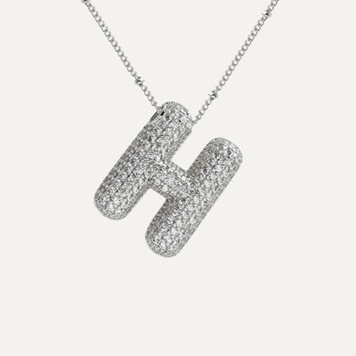 Karoline™ - Diamond Bubble Letter Halskette