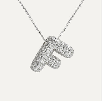Karoline™ - Diamond Bubble Letter Halskette