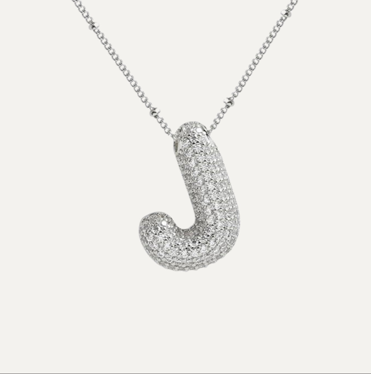 Karoline™ - Diamond Bubble Letter Halskette