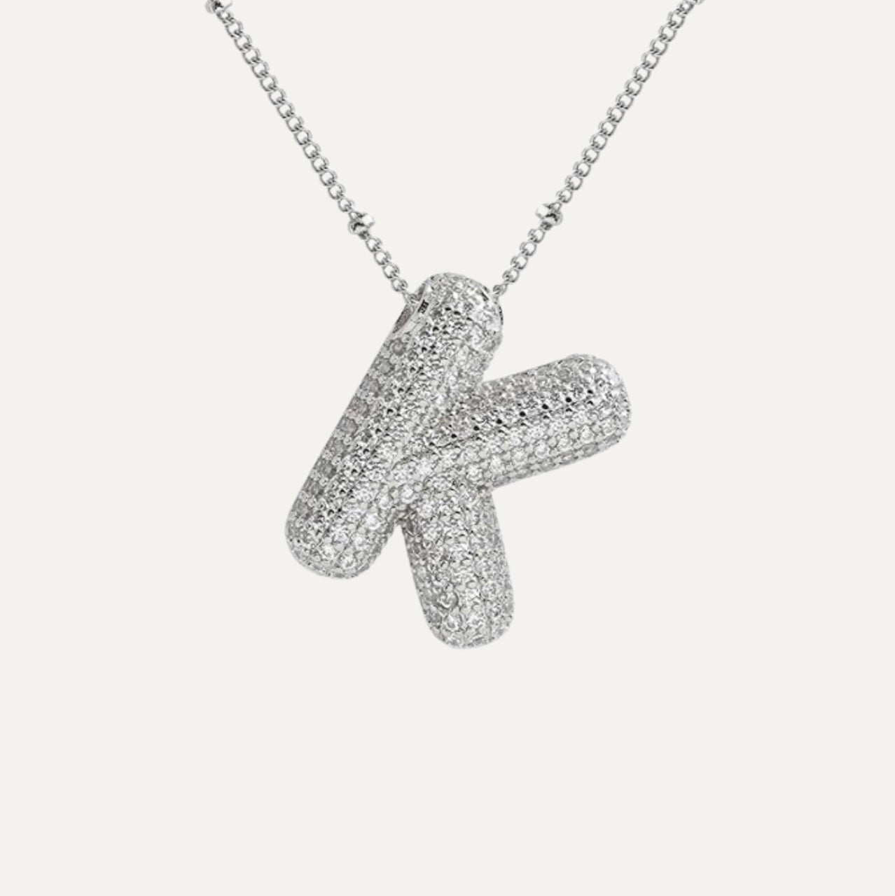 Karoline™ - Diamond Bubble Letter Halskette