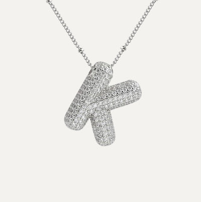 Karoline™ - Diamond Bubble Letter Halskette