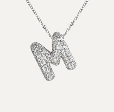 Karoline™ - Diamond Bubble Letter Halskette