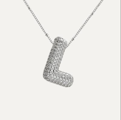 Karoline™ - Diamond Bubble Letter Halskette
