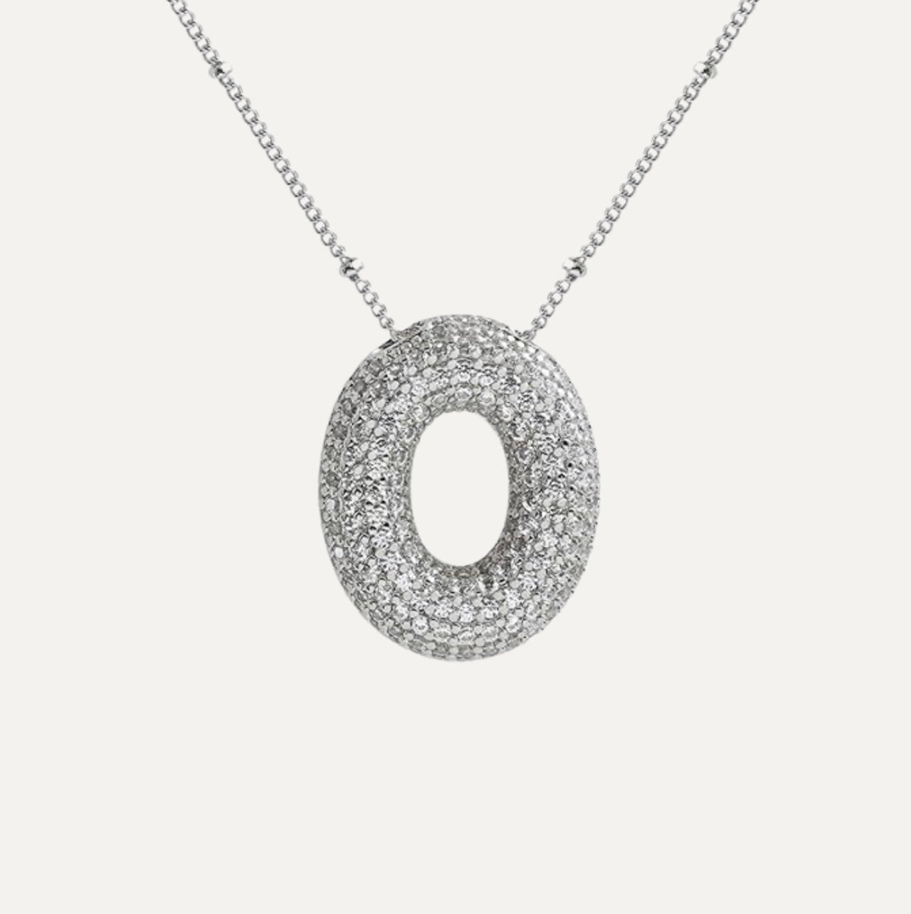 Karoline™ - Diamond Bubble Letter Halskette