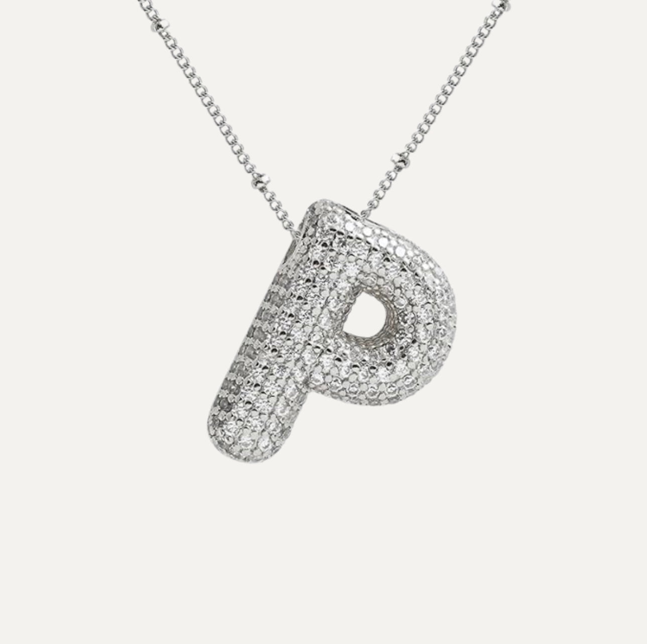 Karoline™ - Diamond Bubble Letter Halskette