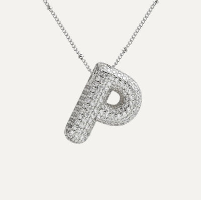 Karoline™ - Diamond Bubble Letter Halskette