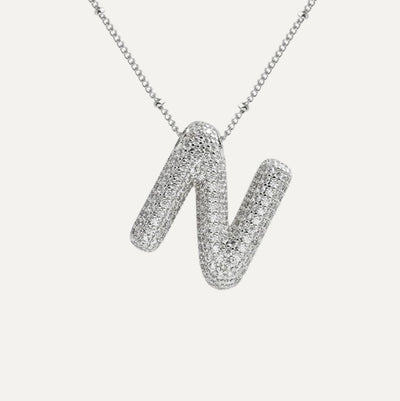 Karoline™ - Diamond Bubble Letter Halskette