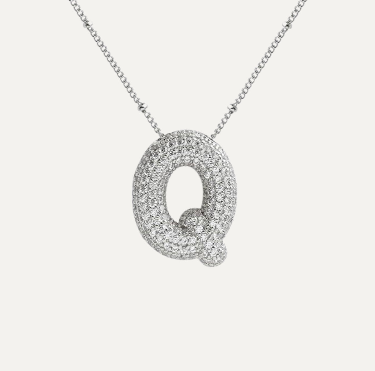 Karoline™ - Diamond Bubble Letter Halskette