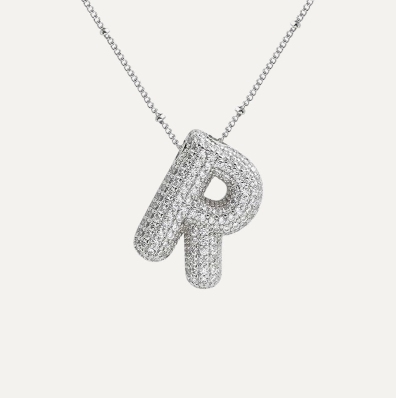 Karoline™ - Diamond Bubble Letter Halskette