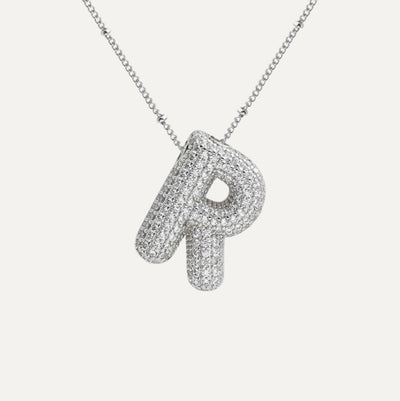 Karoline™ - Diamond Bubble Letter Halskette