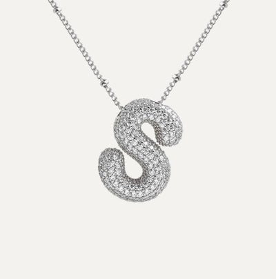 Karoline™ - Diamond Bubble Letter Halskette