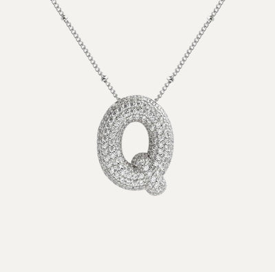 Karoline™ - Diamond Bubble Letter Halskette