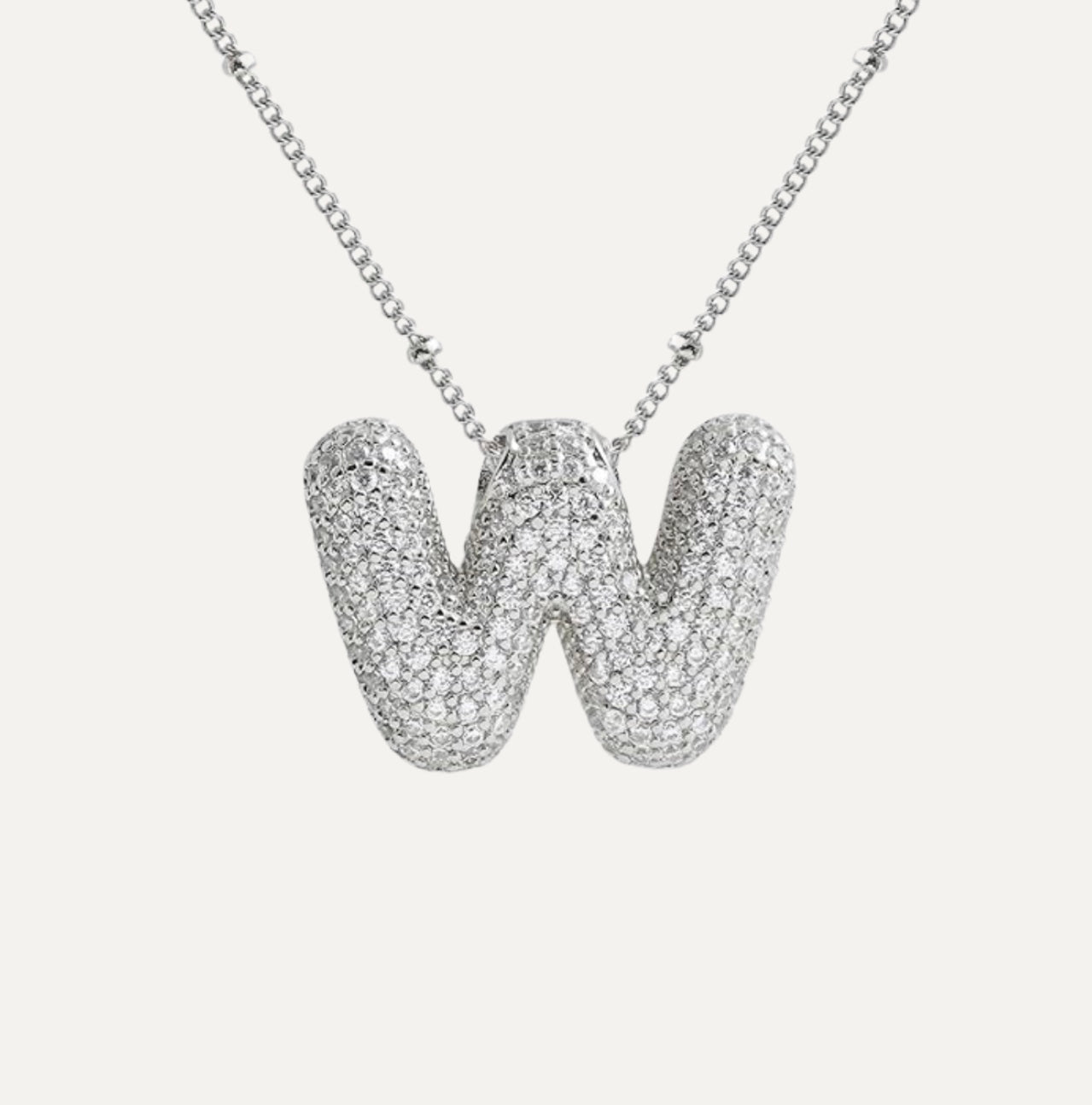 Karoline™ - Diamond Bubble Letter Halskette
