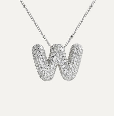Karoline™ - Diamond Bubble Letter Halskette