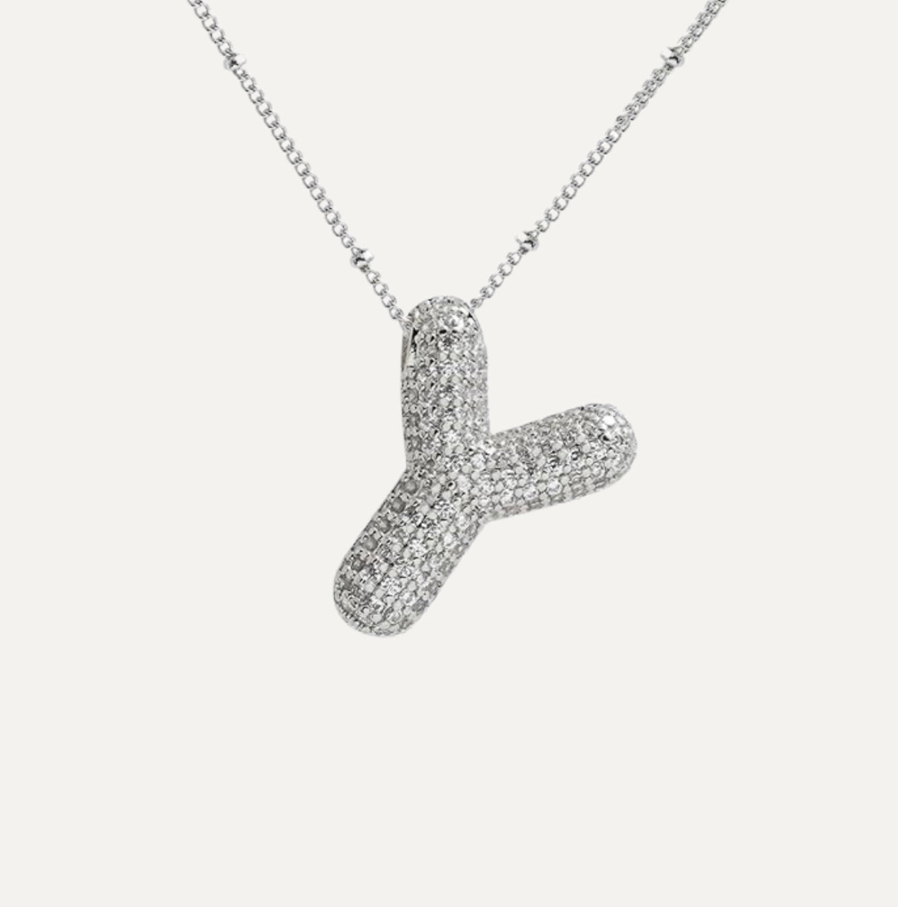 Karoline™ - Diamond Bubble Letter Halskette