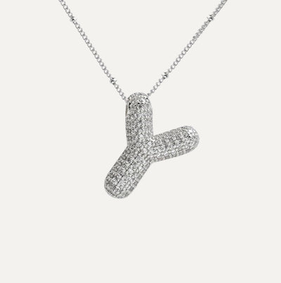 Karoline™ - Diamond Bubble Letter Halskette