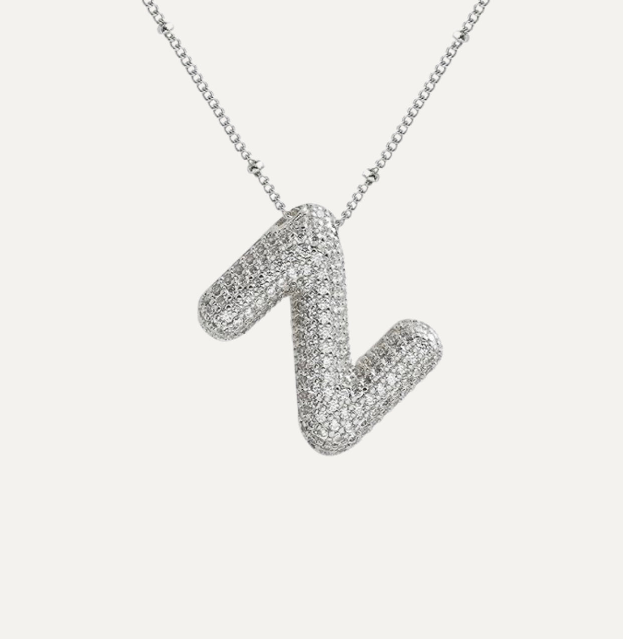 Karoline™ - Diamond Bubble Letter Halskette