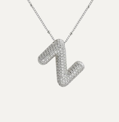 Karoline™ - Diamond Bubble Letter Halskette