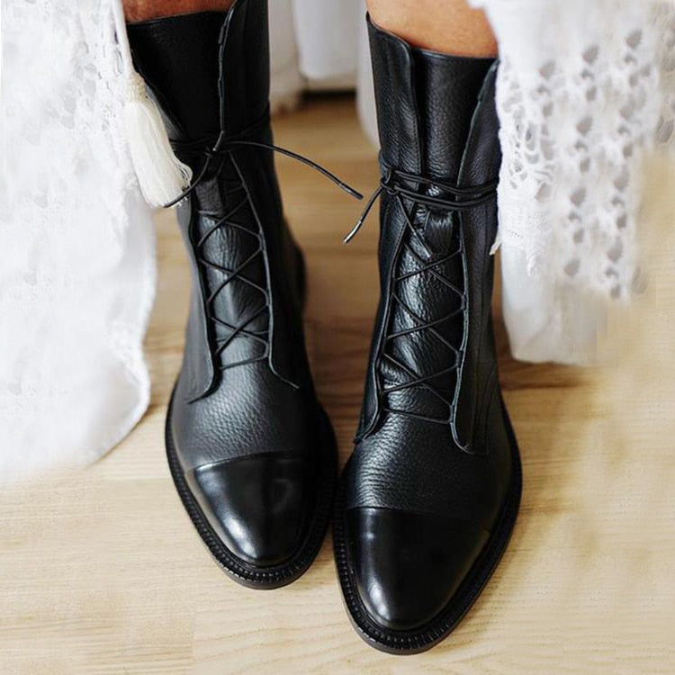 Sofy™ - Stiefel mit Absatz im Vintage-Look