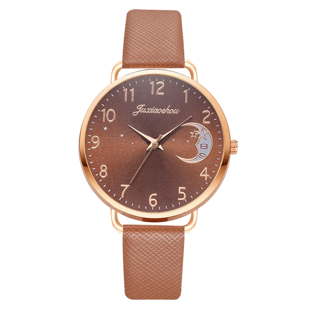 UHR MIT MONDÜBERTRAGUNG UND ARMBANDSET