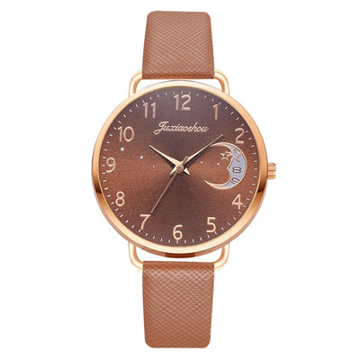 UHR MIT MONDÜBERTRAGUNG UND ARMBANDSET