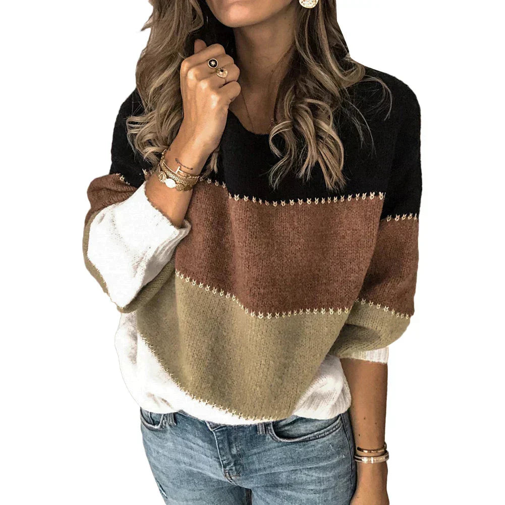 Grea | Bunter Strickpullover für Damen