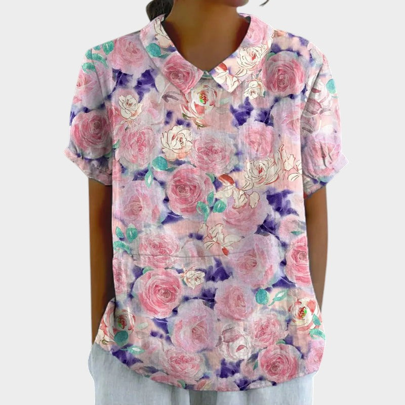 Annegret™ - Blumenbluse
