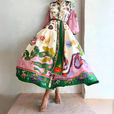Delphina™ - Italienisches Maxikleid