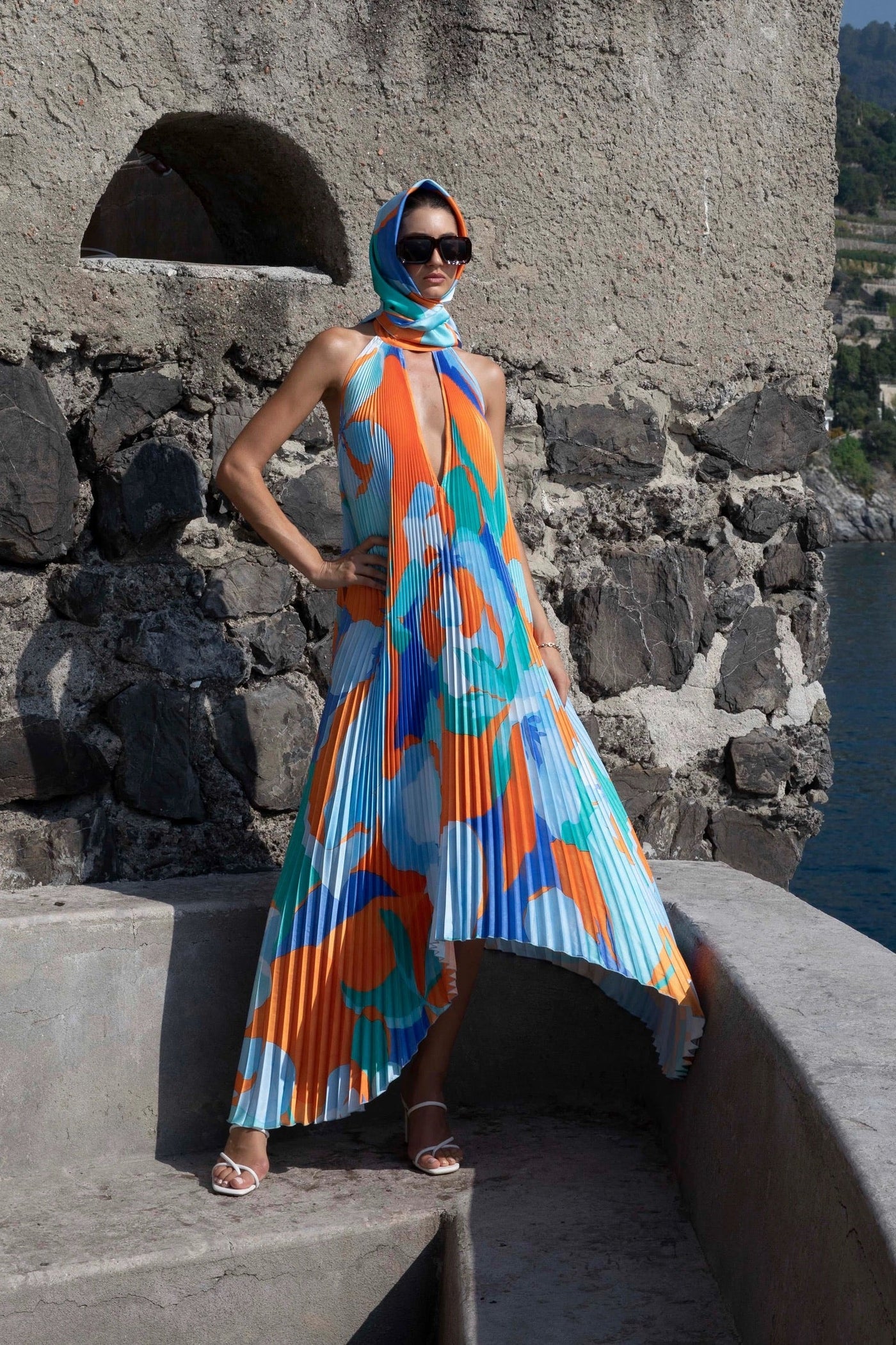 Charlotte™ - Schwüles Maxikleid mit Faltenwurf
