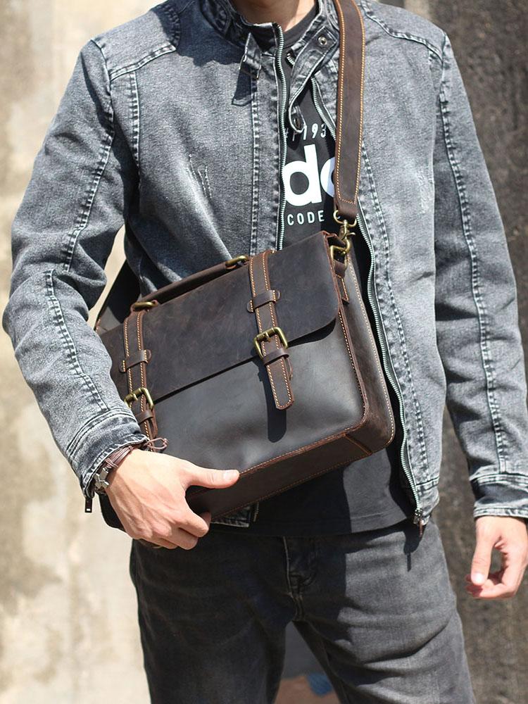 Leder-Kuriertasche | NAMUR