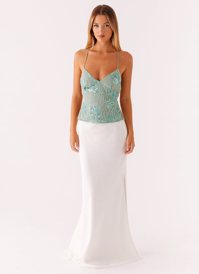 Sarah™ - Chandelier sequin backless top