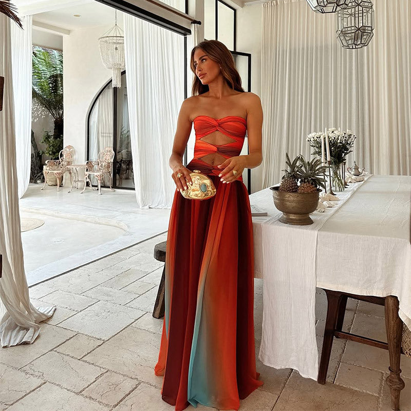 Malia™ - Trägerloses Maxikleid