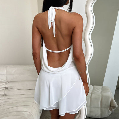 Noelia™ - Halter Rückenfreies Minikleid