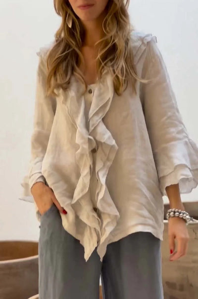 Cherry™ - Stilvolle Bluse mit Rüschen