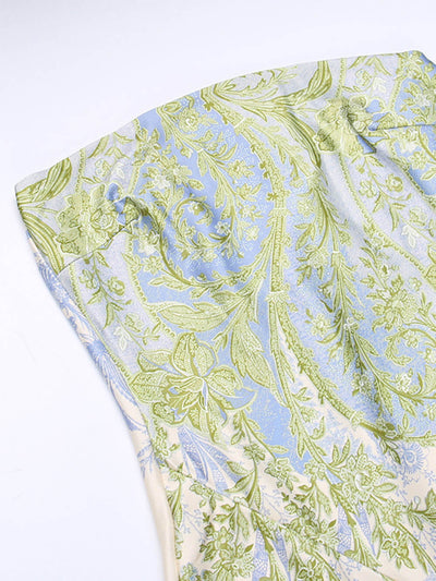 Amira™ - Sexy Maxikleid mit Blumenmuster und Schlitz