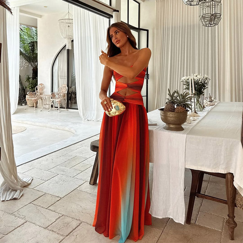 Malia™ - Trägerloses Maxikleid
