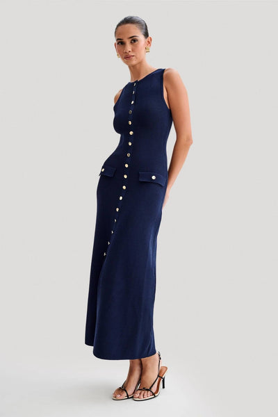 Anni™ - Strick Maxikleid ohne Ärmel