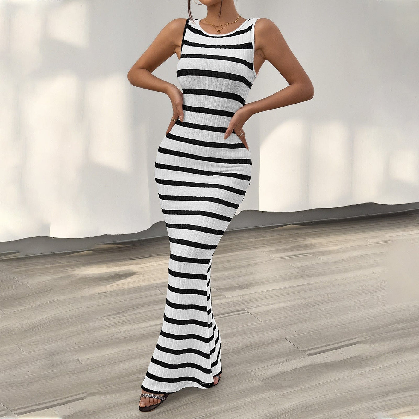 Séraphine™ - Schmales gestreiftes Kleid