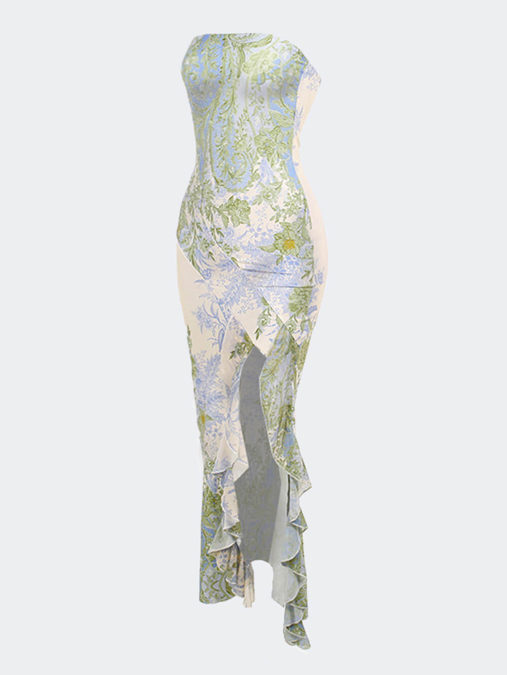 Amira™ - Sexy Maxikleid mit Blumenmuster und Schlitz