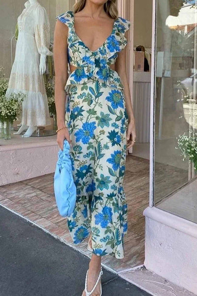 Ariella™ - Kleid mit Blumenmuster und Rüschen