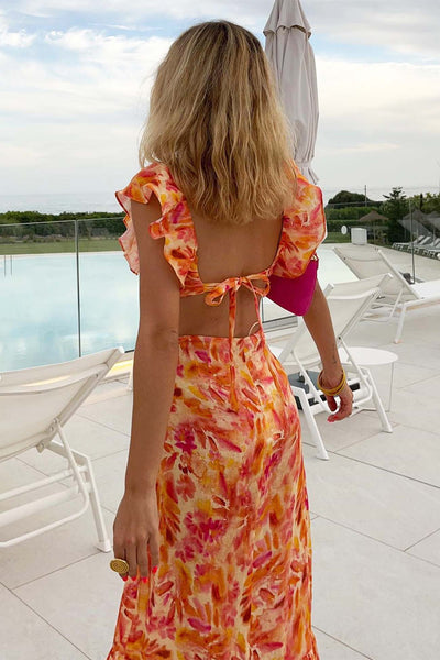 Ariella™ - Kleid mit Blumenmuster und Rüschen
