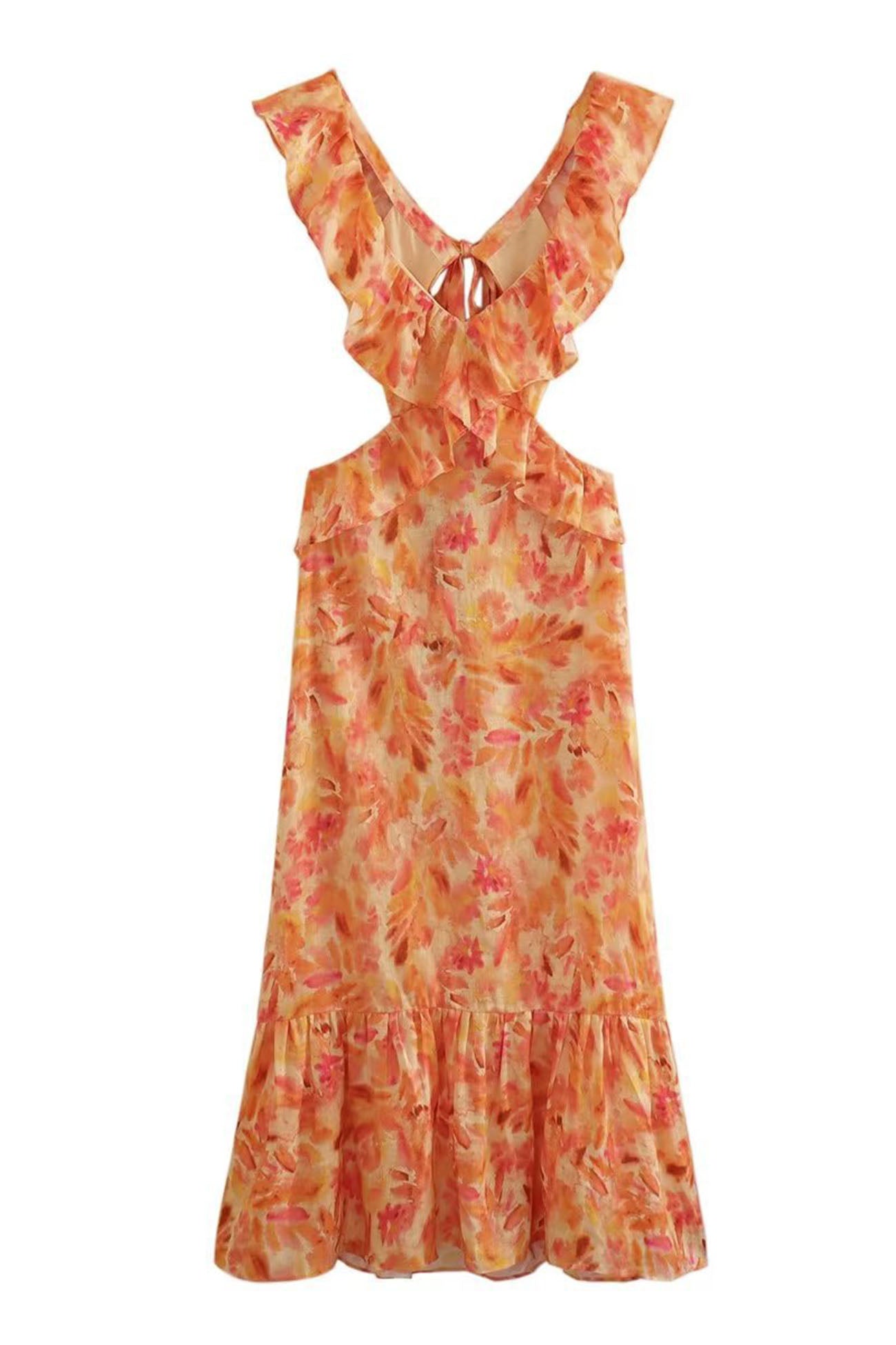 Ariella™ - Kleid mit Blumenmuster und Rüschen