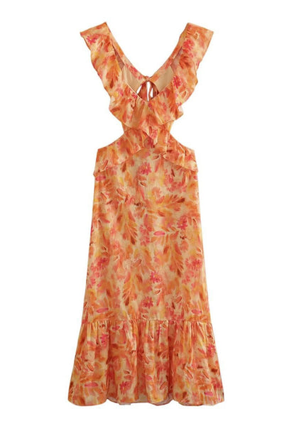 Ariella™ - Kleid mit Blumenmuster und Rüschen