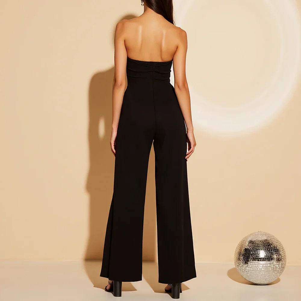 Monique™ - Trägerloser Jumpsuit mit edler Schleife